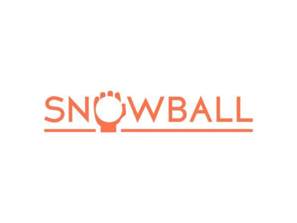 Logotipo de bola de nieve