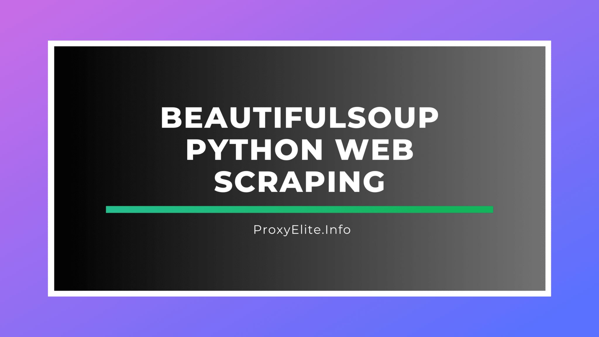 Парсинг веб-страниц BeautifulSoup Python